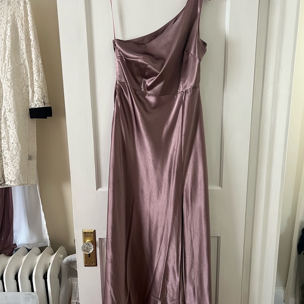 Birdy Grey Mauve One-Shoulder Dress